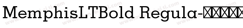 MemphisLTBold Regula字体转换
